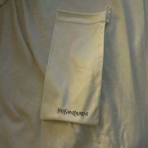 NWOT Authentic Yves Saint Laurent white sunglasses Pouch